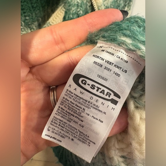 G STAR RAW- 100% WOOL - MENS ZIP UP SWEATER - Picture 12 of 14